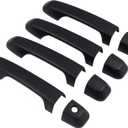 ITrims Door Handle Cover Trim for Toyota 4Runner 4WD N280 Prado J150 2010-2024 2018 2019 2020 Car Styling Accessories Exterior Door Handles 8PCS ABS (No Smart Key Holes Matte Black)