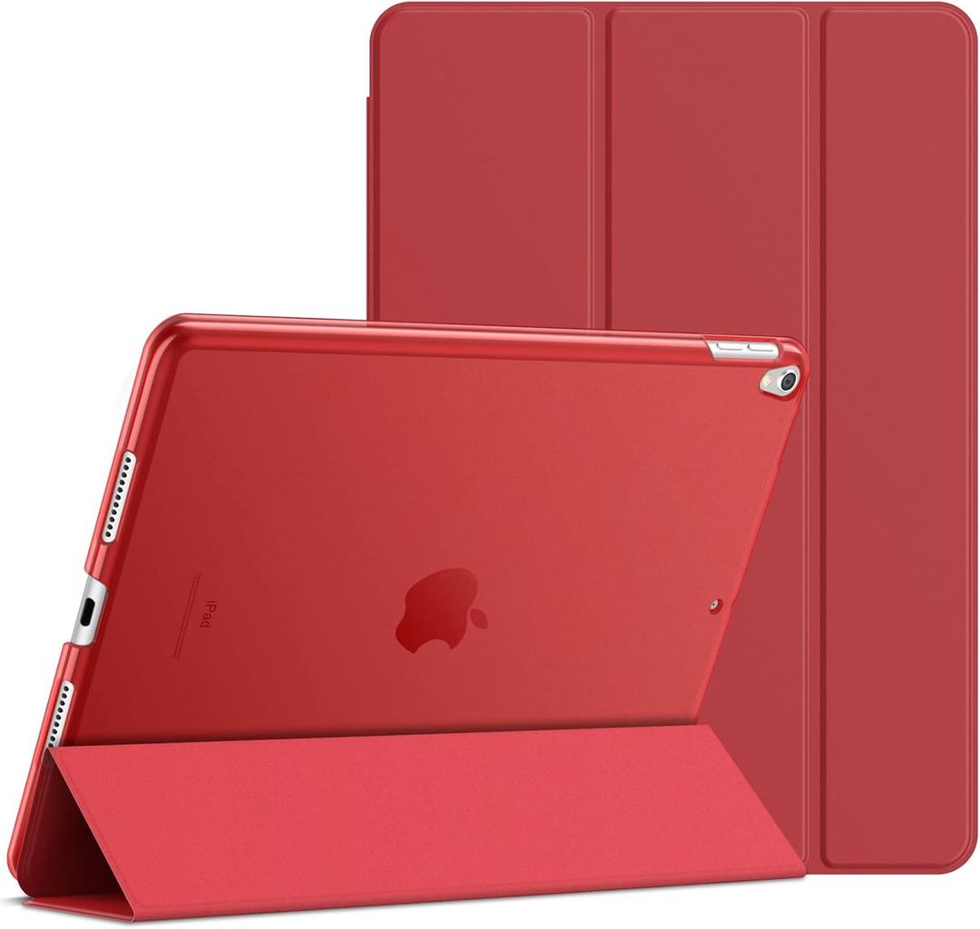 JETech Case for iPad Pro 10.5-Inch and iPad Air 3 (10.5-Inch 2019, 3rd Generation), Smart Cover Auto Wake/Sleep Cover (Red)