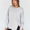 Trendy Queen Womens Oversized Sweatshirts Hoodies Crewneck Shirts Fall Outfits Teen Girls Y2k Winter Clothes (M)