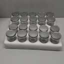 VERONES Mason Jars 8OZ, 8 OZ Canning Jars Jelly Jars with Regular Lids and Bands, Ideal for Jam, Honey, Wedding Favors, Shower Favors, 20 Pack,Extra 20 Lids