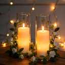 16 Pack Glass Cylinder Vase, 7.67" H2.36" W Clear Vases for Centerpieces, Flower Vases for Bouquet,Hurricane Vase Ideal for Wedding Table Centerpieces, Floating Candles & Bouquet Arrangements