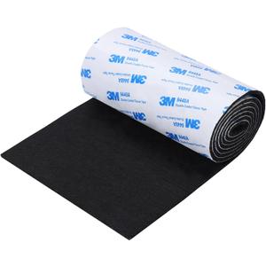 Felt Furniture Pads, Non Slip Self Adhesive Cuttable Felt Tape Black Heavy Duty Felts Strip Roll for Protecting Hardwood Floors Chair Wall Protector (40 x 5 x 0.12 Inch)