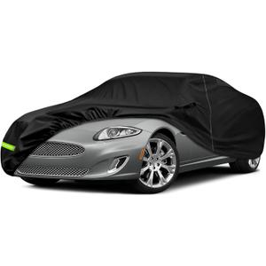 Waterproof Car Cover Compatible with 2006-2015 Jaguar XK/XKR Accessories, All Weather Classic Car Covers with Inner Cotton&Zipper Door for Snow Rain Protection
