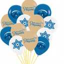 45 Pcs Passover Balloons 12 Inch/Jewish Religious Celebration Decoration Supplies/Happy Passover Decorations Indoor Outdoor Play Ball for Kids Playground Game Party Supplies/Passover freedom