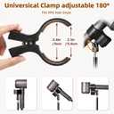 Adjustable Hair Dryer Stand, 23-82 Inch Hair Dryer Holder with Tripod and Universal Clip, Hands Free Blow Dryer Stand for Frozen Shoulder, Arthritis, and Wrist Pain Relief