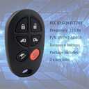 Key Fob Replacement Compatible with Toyota Sienna 2004-2017 Keyless Entry Remote Car Key GQ43VT20T（2pcs）