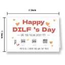 12 x Longkado Funny Scratch DILF's Day Card for Boyfriend Girlfriend, Naughty Father's Day Card for Him Her