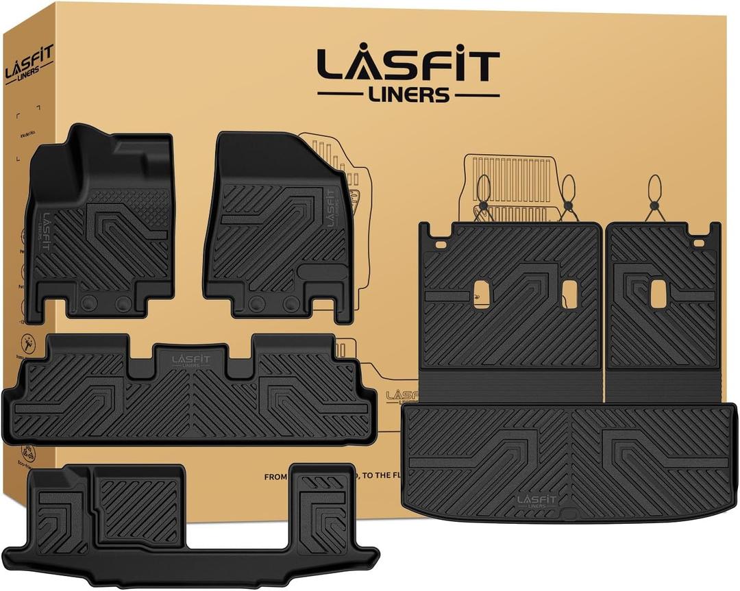 LASFIT Floor Mats for Nissan Pathfinder 7/8 Seats 2026 2025 2024 2023 2022