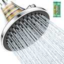 Homlord High Pressure Filtered Shower Head, One-Button Filter Replacement, Designed for Hard Water, Removes Chlorine & Impurities, Say Goodbye to Dry Skin & Frizzy Hair, 1-Minute Installation