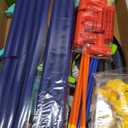 Kmuxilal 2 Pack Kids Bow and Arrow Set with LED Flash Lights, 14 Suction Cup Arrows and Fluorescence Standing Target-Perfect Indoor and Outdoor Game Archery Set Toy Gift for 4 5 6 7 8-12 Year Old Boys (Purple and Green)