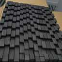 ProsourceFit Weaved Pattern Extra Thick Exercise Puzzle Mat 1-inch, EVA Foam Interlocking Tiles for Protective, Cushioned Flooring for Home and Gym Equipment; Black, 72 SQ FT, 18 Tiles