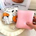 Bread Butter Squishy,Slow Rising SquishyStress BallsStress Relief & Fidget for ADHDParty Favor Gift (Pink and White)