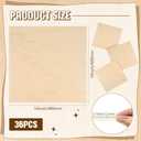 Riakrum Basswood Sheets Plywood Board Unfinished Wood Boards for Crafts for DIY Laser Projects Architectural Mini House Building Hobby Model Making(16 x 16 x 1/16 Inch,1)