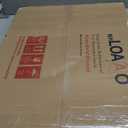 LOAAO 24X36 Inch Brushed Nickel Bathroom Mirror, Rounded Rectangle Silver Metal Frame Mirror, Brushed Nickel, Anti-Rust, Hangs Horizontally or Vertically