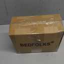 Bedfolks Waterproof Crate Bed, Plush Dog & Cat Bed with Removable Washable Cover, Faux Fur Kennel Pad, 17"x12", Grey (XX-Small(17x12''))