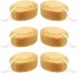 Boao 6 Pieces Foam Body Sponge Soft Exfoliating Bath Sponge Shower Sponge Body Scrubber for Adults Body Cleansing Supplies, 5.5 Inch