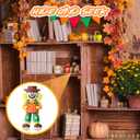 50 Pcs Fall Scarecrows, Thanksgiving Pumpkin Figurines, Fall Mini Resin Miniatures Thanksgiving Tabletop Decor for Garden and Yard Rubber Tabletop Shelf Sitters Decoration