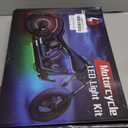 12PCS Double Row Motorcycle RGB LED Light Kits with Brake Turn Signal, Super bright Underglow Light with APP/RF Remote, Neon Accent Waterproof 12V for Sport Bike, Cruiser, Street & Off-Road Motorcycle