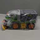 JOVA Vroomix Dinosaur Toys for Kids 3-5, Dinosaur Carrier Truck with 2 Pcs Cars and 6 Pcs Figures for Toddlers, T.Rex Truck with Launcher and Darts, Birthday Gifts Toys for 3 4 5+ Year Old Boy