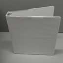 Cardinal Economy 3-Ring Binders, 1.5", Round Rings, Holds 350 Sheets, ClearVue Presentation View, Non-Stick, White, Carton of 12 (90631)