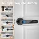 Door Knob,Fingerprint Door Lock for Bedrooms,Smart Door Knob,Keyless Entry Door Lock with APP