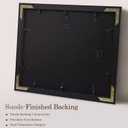 Ornate Black 18x24 Picture Frame with Raised Leaf Border, 18 x 24 in