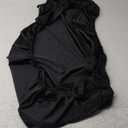 Motorcycle Rain Seat Cover Universal Flexible Waterproof Black