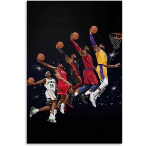 Basketball Wall Art For Boys Bedroom Decor Gift 12X18inch Unframe Canvas Wall Art Posters For Room Aesthetic