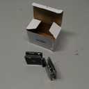 Frameless Shower Door Hinge Glass to Glass 180 Degree, Solid Brass Shower Glass Hinge for 5/16" to 1/2" (8-12mm) Tempered Glass, Heavy Duty Shower Door Replacement Hinge, Brushed Nickel