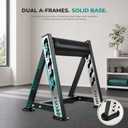 Bulgarian Split Squat Stand A-Frame Single Leg Roller for Home Gym