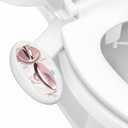LUXE Bidet NEO 320 - Warm Water, Dual Nozzle, Self-Cleaning, Non-Electric Bidet Attachment for Toilet Seat, Adjustable Water Pressure, Rear & Feminine Wash (Rose Gold)