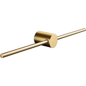 Balance Towel Bar Single Base Brass Towel Rack Adjustable Left and Right Wall Mounted Bathroom Towel Holder 20 inch Brushed Gold