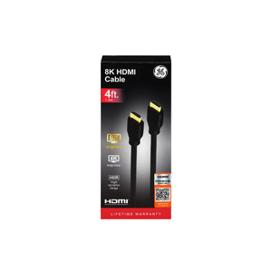 GE HDMI 8K 4 Ft Cable