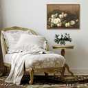 LANCHI95 Framed Canvas Wall Art Vintage Decor, Classical Oil Painting Canvas Prints Champ fleuri, Vintage Wall Art for Home Room Bathroom Decor (Flower 1, 12x16 inch)