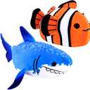 zhuzhu Aquarium Blue Shark and Clown Fish