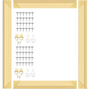 ECOIOU DIY Canvas Stretcher Bars 20x24 Inch Canvas Frame, Sturdy Stretcher Frames for Oil Paintings, Prints, Paint by Numbers & Posters(Need Extra Size to wrap Around The Frame)