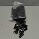 Namalu 100 Pcs Christmas Light Clips Gutter Clips for Hanging Outdoor Lights Plastic Weatherproof Gutter Hooks Hanging String Lamp Holder Mount to Shingles for Halloween Xmas Tree Decor (Black)