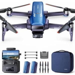 Veeniix V11PRO Drone with 8K Camera for Adults, 3-Axis Gimbal Drones with 4K/ 30fps Video, 1/ 2 CMOS Sensor, 80min Flight Time with 2 Batteries, 6KM Video Transmission Quadcopter, Professional Drone