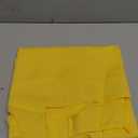 Summer Linen Mini Dress for Women Sleeveless Square Neck Tank Shift Dresses Causal Backless Solid Short Sundress (Medium, Yellow)