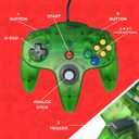 Old Skool Classic Wired Controller Joystick compatible with Nintendo 64 N64 Game System - Jungle Green