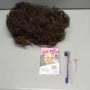 GORGIUS Curly Brown Wig Glueless Highlight Lace Front Wig Pre Plucked Middle Parted Synthetic Wig Upgraded with Premium Human-Hair-Like Fiber 20 Inch