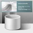 5 Pack Replacement Central Vacuum 2" PVC Stop Coupling Fitting Used for Rough