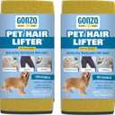 Gonzo Pet Hair Remover - Pack of 2 - Lift and Remove Dog, Cat and Other Pet Hair from Furniture, Carpet, Bedding and Clothing