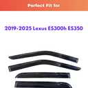 KPY Rain Guards Fit for 2019-2025 Lexus ES300h ES350, Out-Channel Window Visors Vent Wind Deflectors 4PC, Car Accessories for 2019-2025 Lexus ES Series