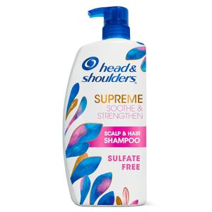 Head & Shoulders Supreme Anti-Dandruff Shampoo with Argan Oil and Rose Essence, 1% Pyrithione Zinc, Sulfate-Free, Deep Moisturization and Itch Control, 28.2 fl oz