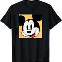 Amazon Essentials Disney Mickey Boxed Portrait T-Shirt, L