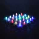 Rhytsing Set of 24 Submersible Led Light, Waterproof Underwater Wedding Tealight, Multi-Color Changing Light, Batteries Included