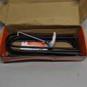 Happin 12 Inch Heavy Duty Ground Anchors, Garden Stakes U Hook, Tent Stakes Heavy Duty, Chain Link Fence Anchors, Ground Anchors Screw in, Yard Stakes, Galvanized Steel, (8 Pack, Black)