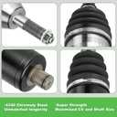 CV Axle Rear Assembly for Polairs Ranger 400 2012-2014, Ranger 400 HO 2010 2011, Ranger 500 EFI/CREW 2011-2013, Ranger 800 EFI/EPS Midsize 2013 2014, Ranger EV 2010-2020, 1332692