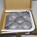 Cat Window Perch with 360 Sunbath, Hammock Bed for Indoor Cats, Grey Comfortable Seat for Sunbathing, Easy to Install on Any Window (Large)